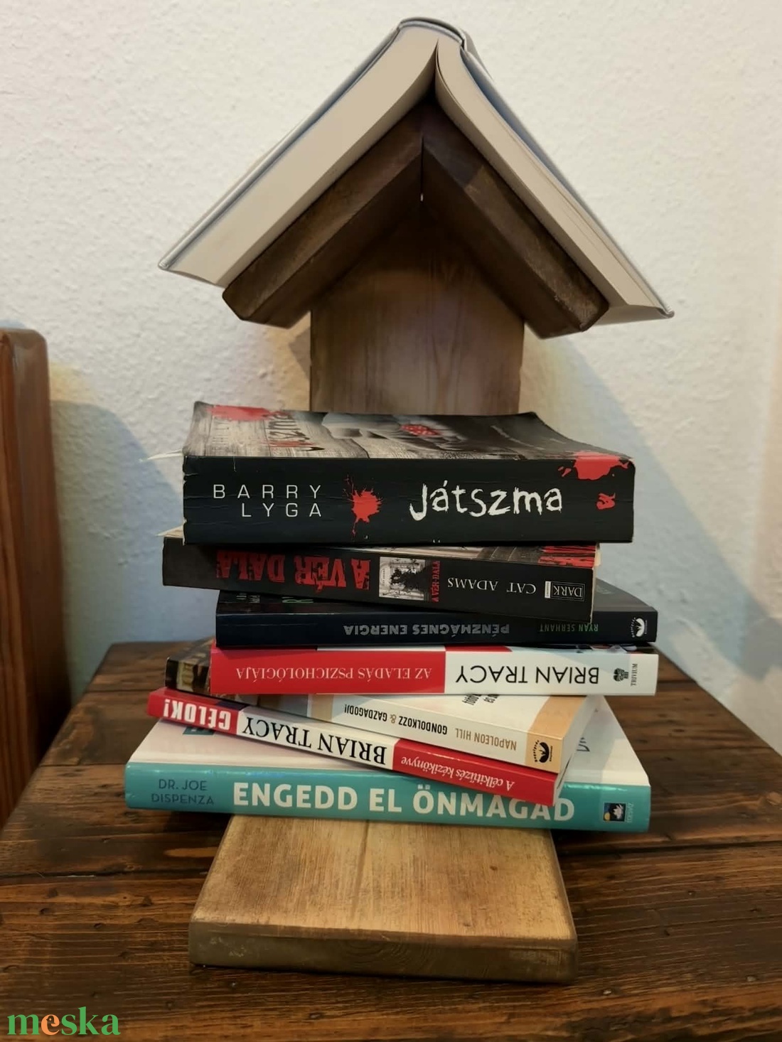 Könyv-lak� Rusztikus könyvtartó és olvasó-sziget. - otthon & életmód - dekoráció - asztal és polc dekoráció - könyvtámasz - Meska.hu