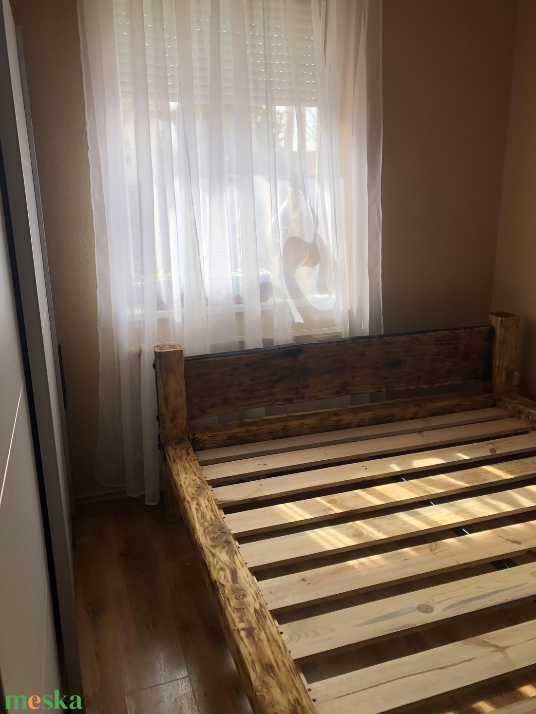 Herodes rusztikus gerenda ágy. - otthon & életmód - bútor - ágy - kétszemélyes ágy - Meska.hu