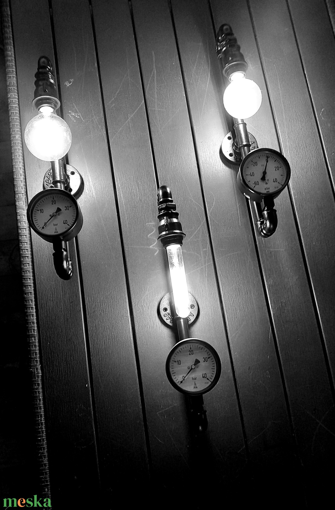 Vízcső lámpa - otthon & életmód - lámpa - mennyezeti lámpa - Meska.hu