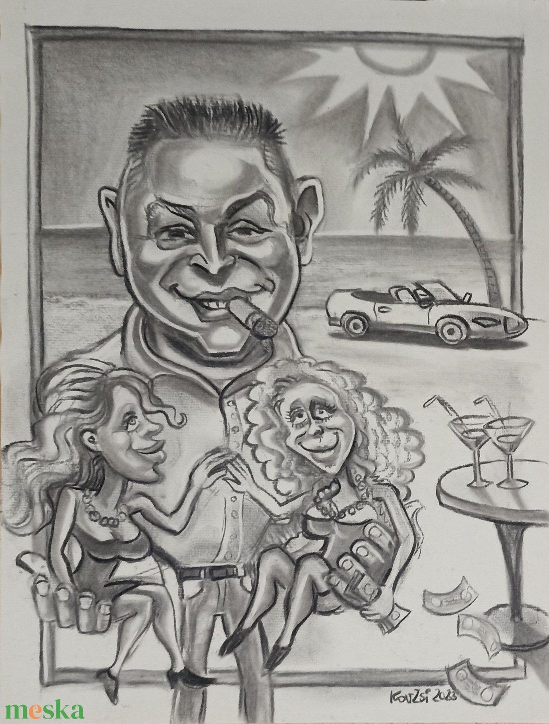 Karikatúra születésnapra, papírra, szénnel rajzolva! - művészet - portré & karikatúra - karikatúra - Meska.hu Karikatúra születésnapra, papírra, szénnel rajzolva! - művészet - portré & karikatúra - karikatúra - Meska.hu