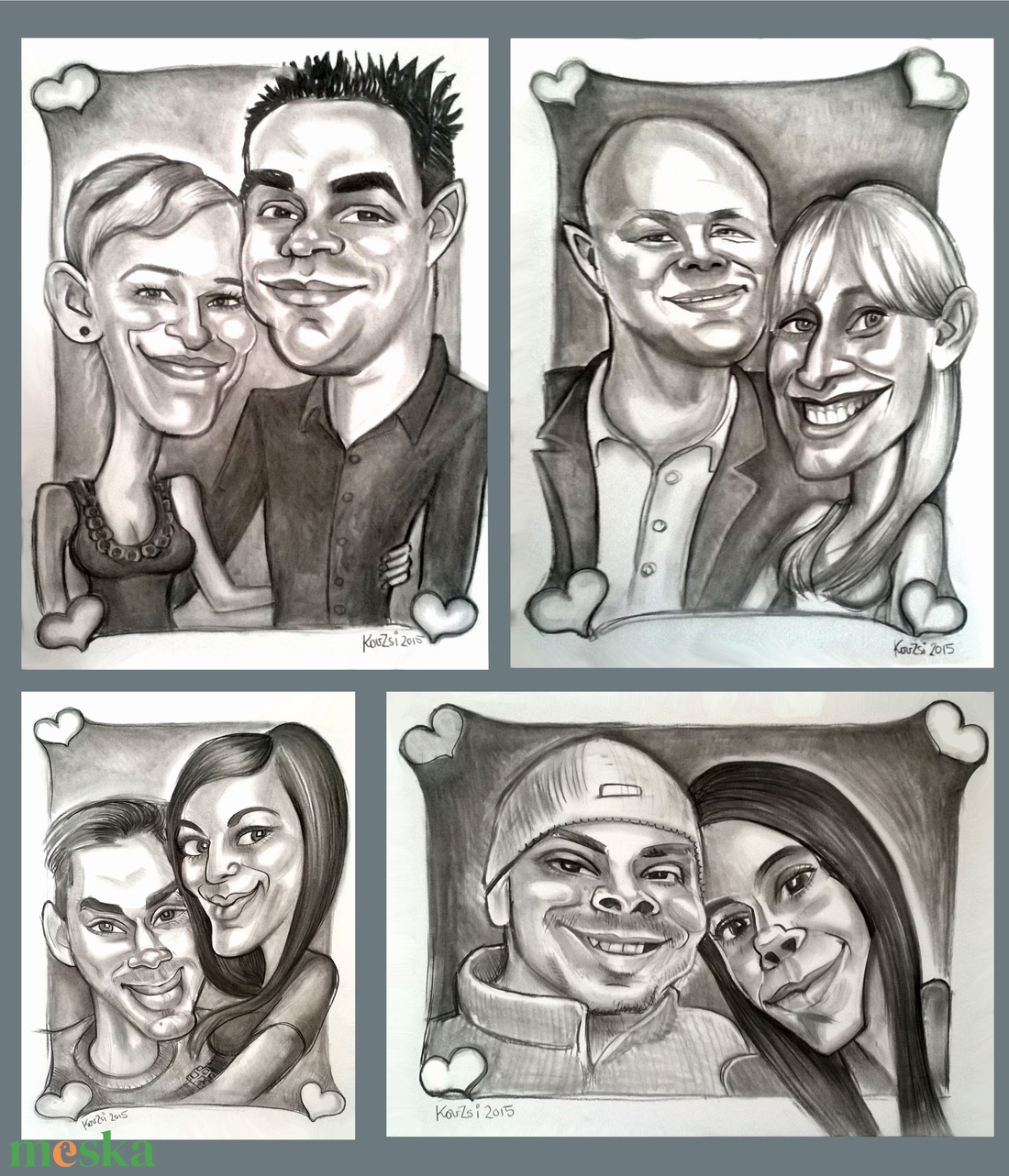 2 arcos karikatúra holnapra, kidolgozott, szénrajz kétszemélyes - művészet - portré & karikatúra - karikatúra - Meska.hu 2 arcos karikatúra holnapra, kidolgozott, szénrajz kétszemélyes - művészet - portré & karikatúra - karikatúra - Meska.hu