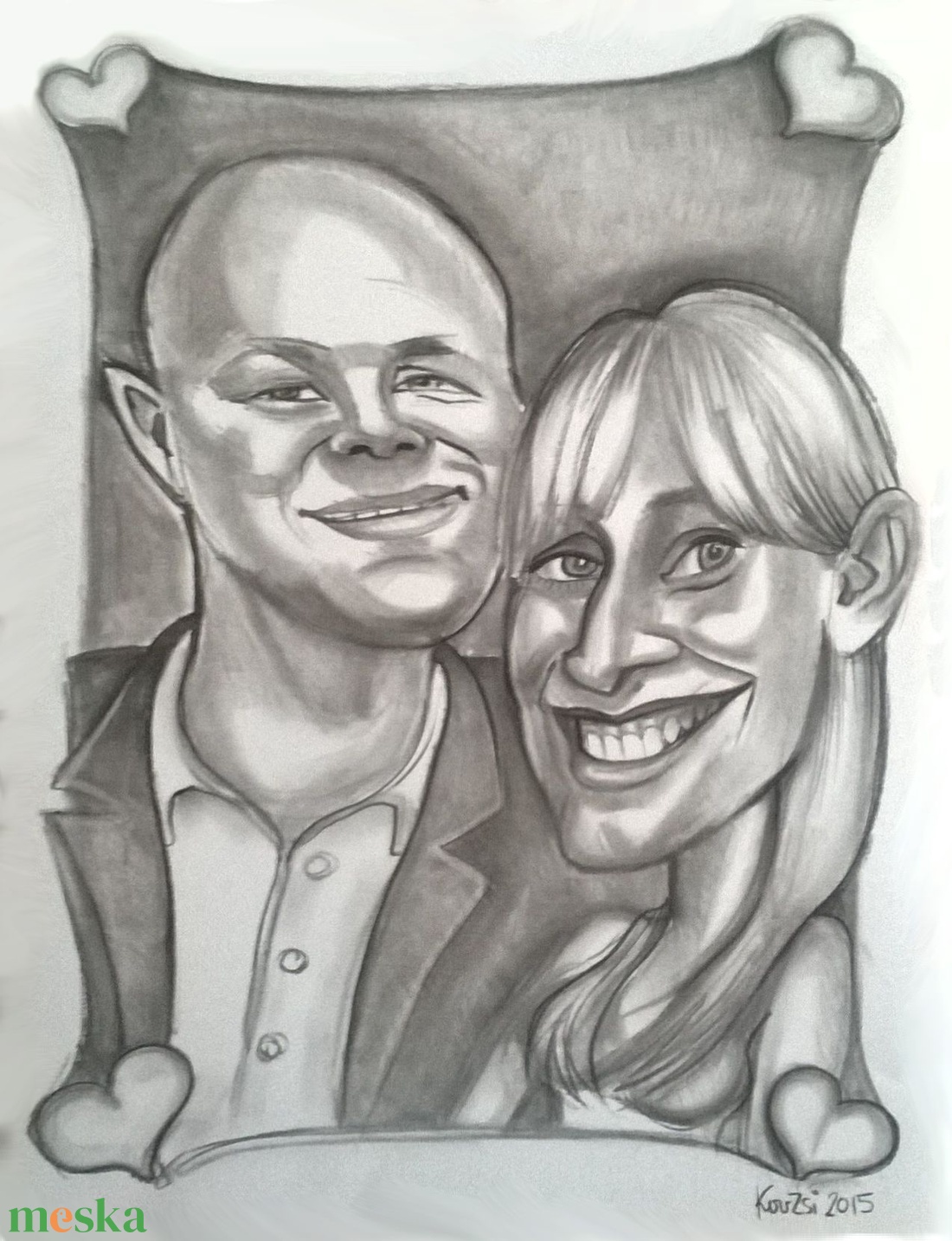 2 arcos karikatúra holnapra, kidolgozott, szénrajz kétszemélyes - művészet - portré & karikatúra - karikatúra - Meska.hu 2 arcos karikatúra holnapra, kidolgozott, szénrajz kétszemélyes - művészet - portré & karikatúra - karikatúra - Meska.hu