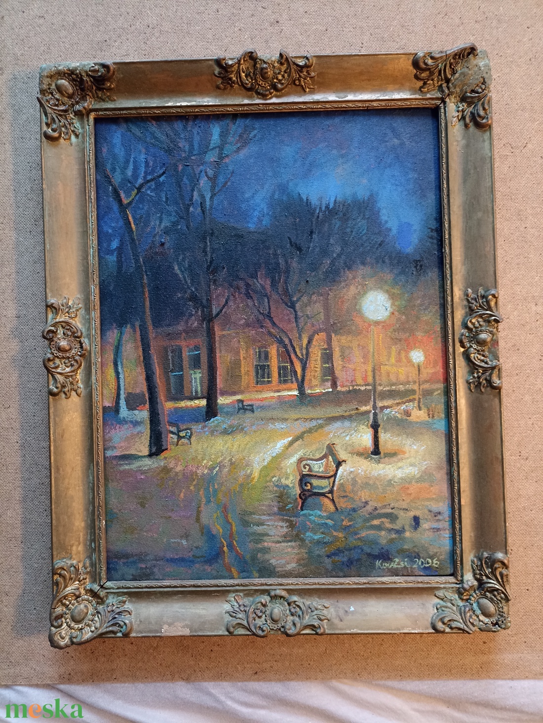 Szeged, Stefánia II., olajfestmény - művészet - festmény - olajfestmény - Meska.hu