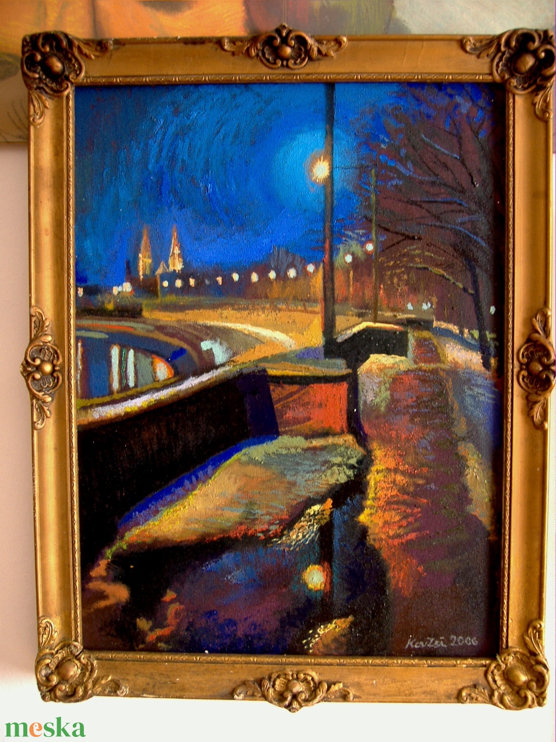 Szeged, Stefánia III. olajfestmény - művészet - festmény - olajfestmény - Meska.hu