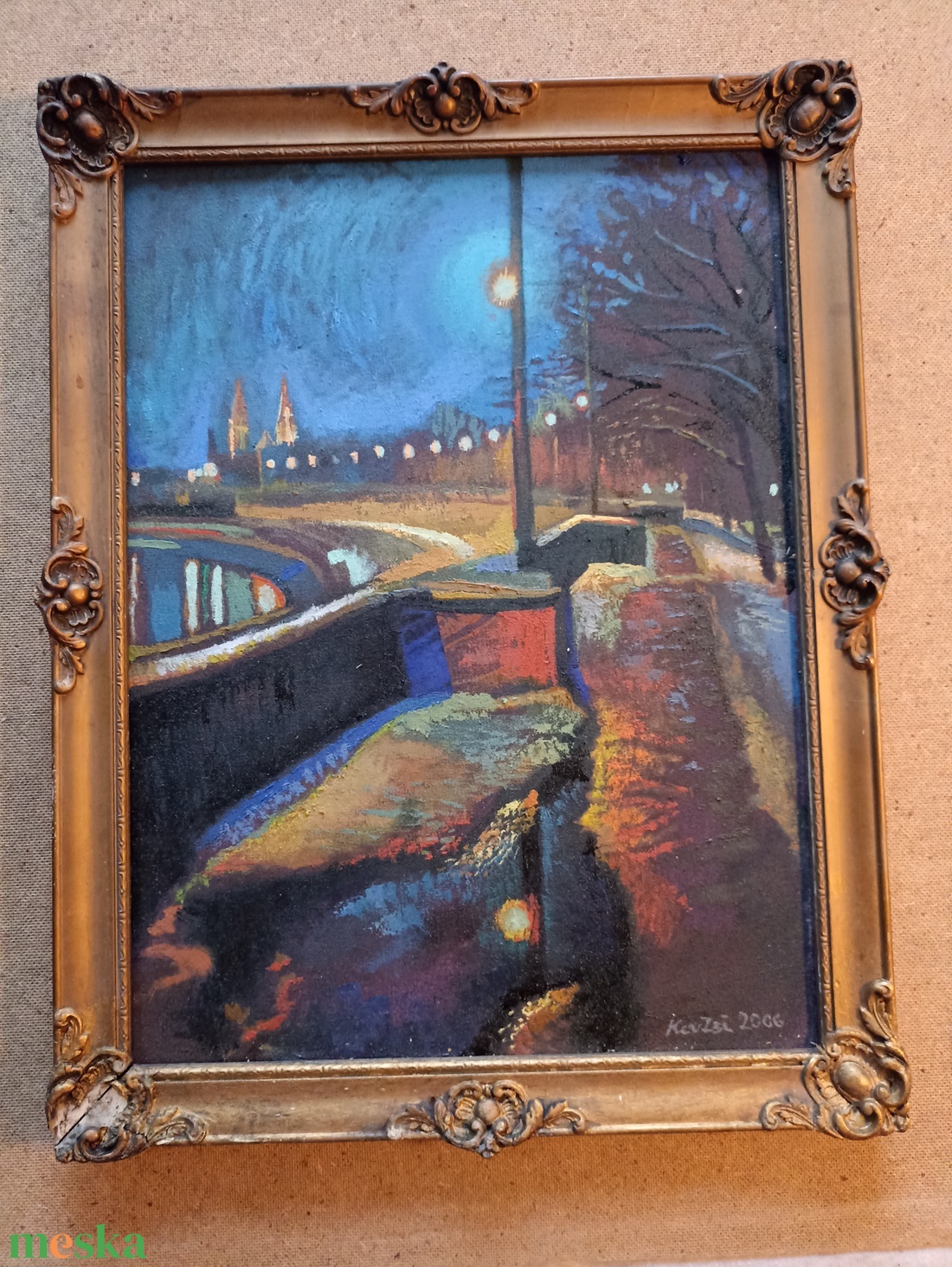 Szeged, Stefánia III. olajfestmény - művészet - festmény - olajfestmény - Meska.hu