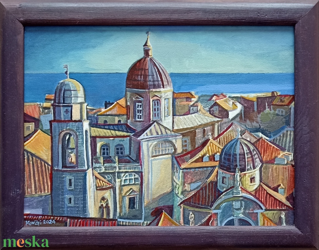 Dubrovnik Croatia, festmény - művészet - festmény - akril - Meska.hu