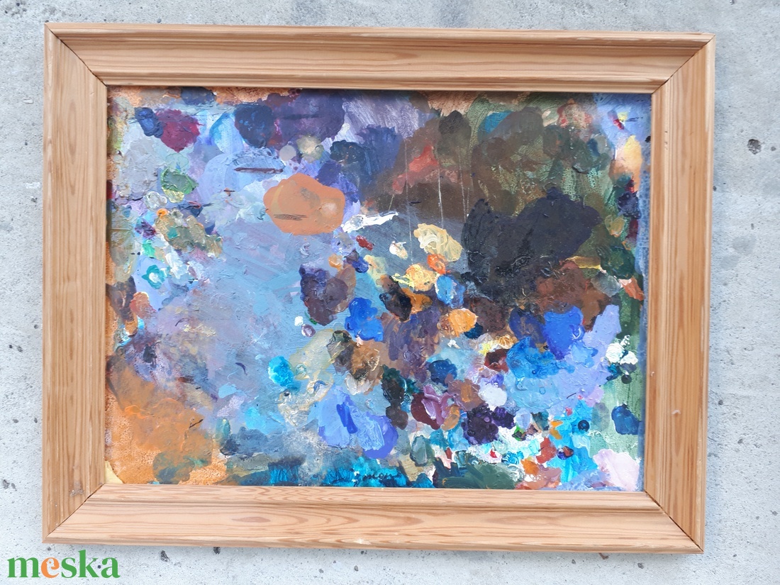 Szín-telektus, absztrakt festmény - művészet - festmény - akril - Meska.hu