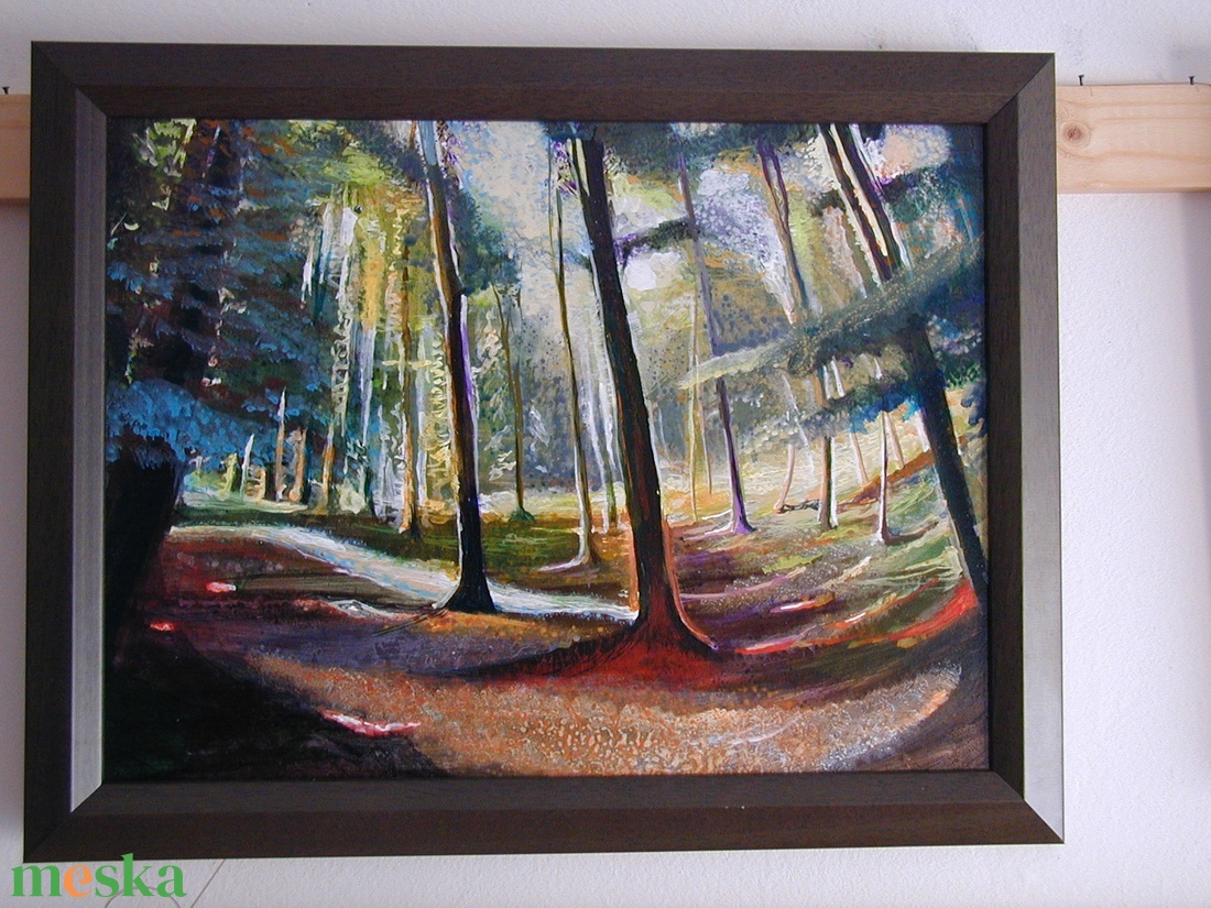 Liget, festmény - művészet - festmény - akril - Meska.hu