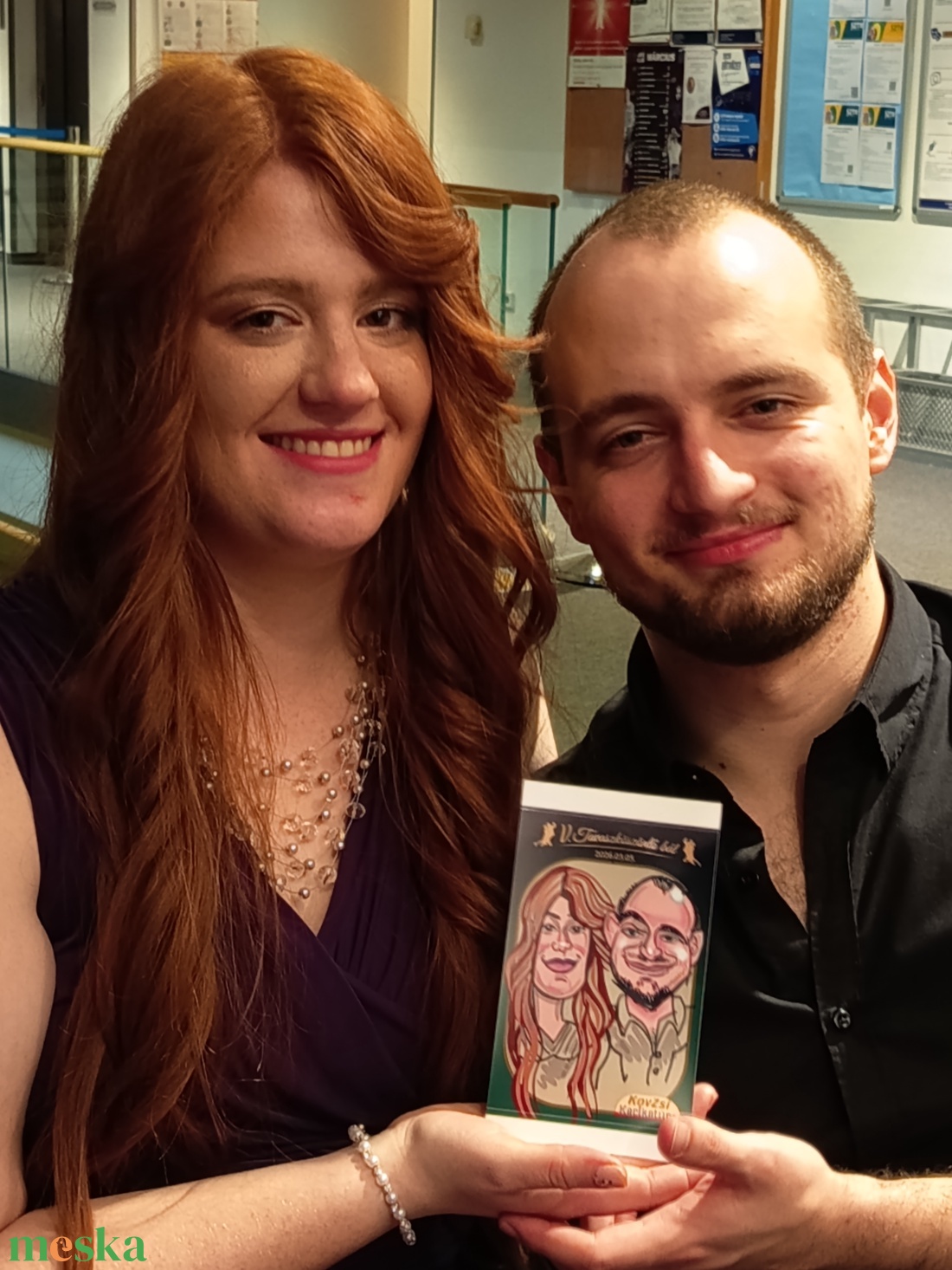 Páros digitális kariktúra, színes képeslap - művészet - portré & karikatúra - karikatúra - Meska.hu