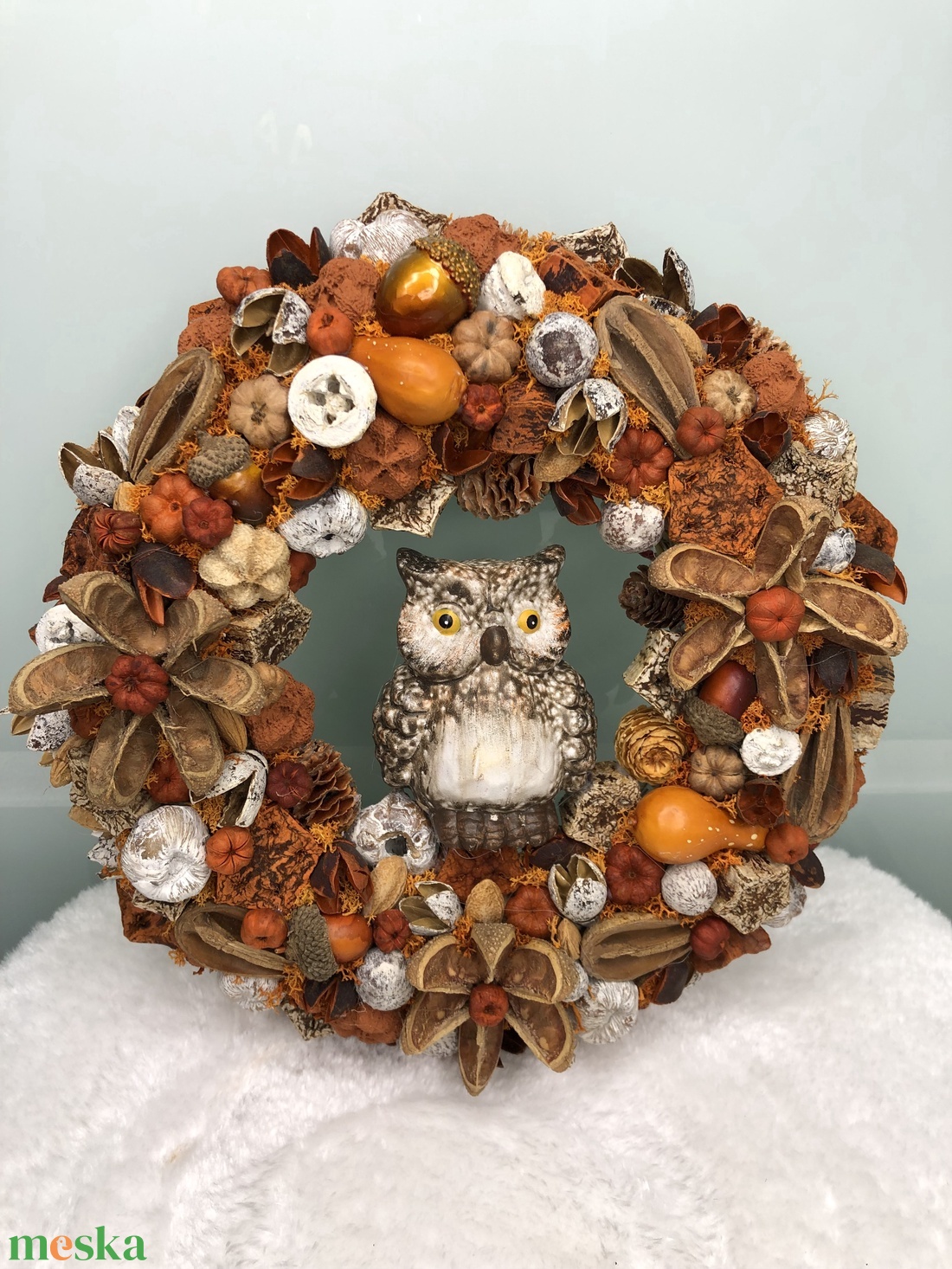 Baglyos kopogtató - kellékek & szerszámok - dekorációs kellékek - őszi dekor - őszi dekortök - Meska.hu Baglyos kopogtató - kellékek & szerszámok - dekorációs kellékek - őszi dekor - őszi dekortök - Meska.hu