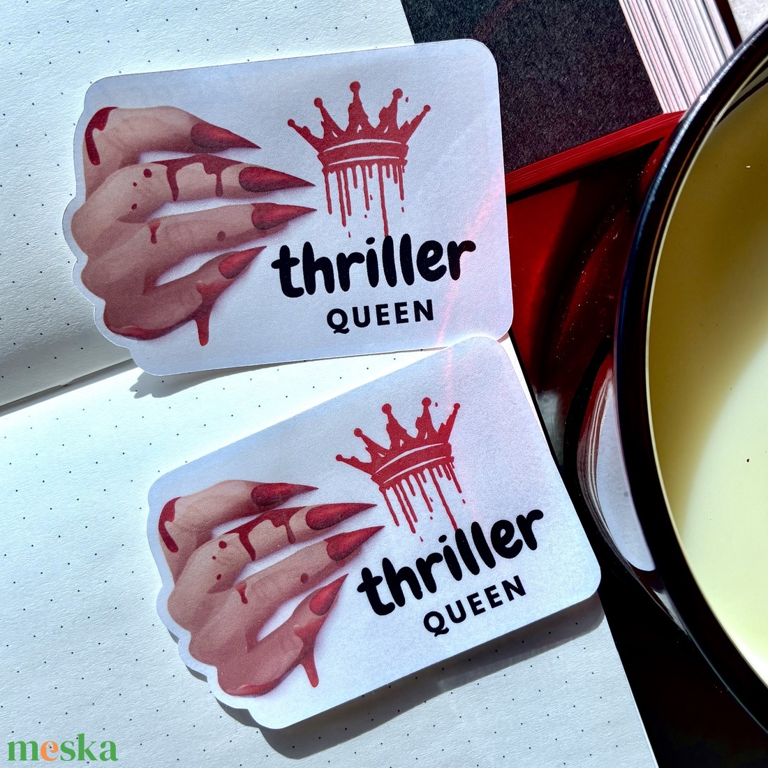 Matrica Thriller queen - otthon & életmód - papír, írószer - matrica, matrica csomag - Meska.hu Matrica Thriller queen - otthon & életmód - papír, írószer - matrica, matrica csomag - Meska.hu