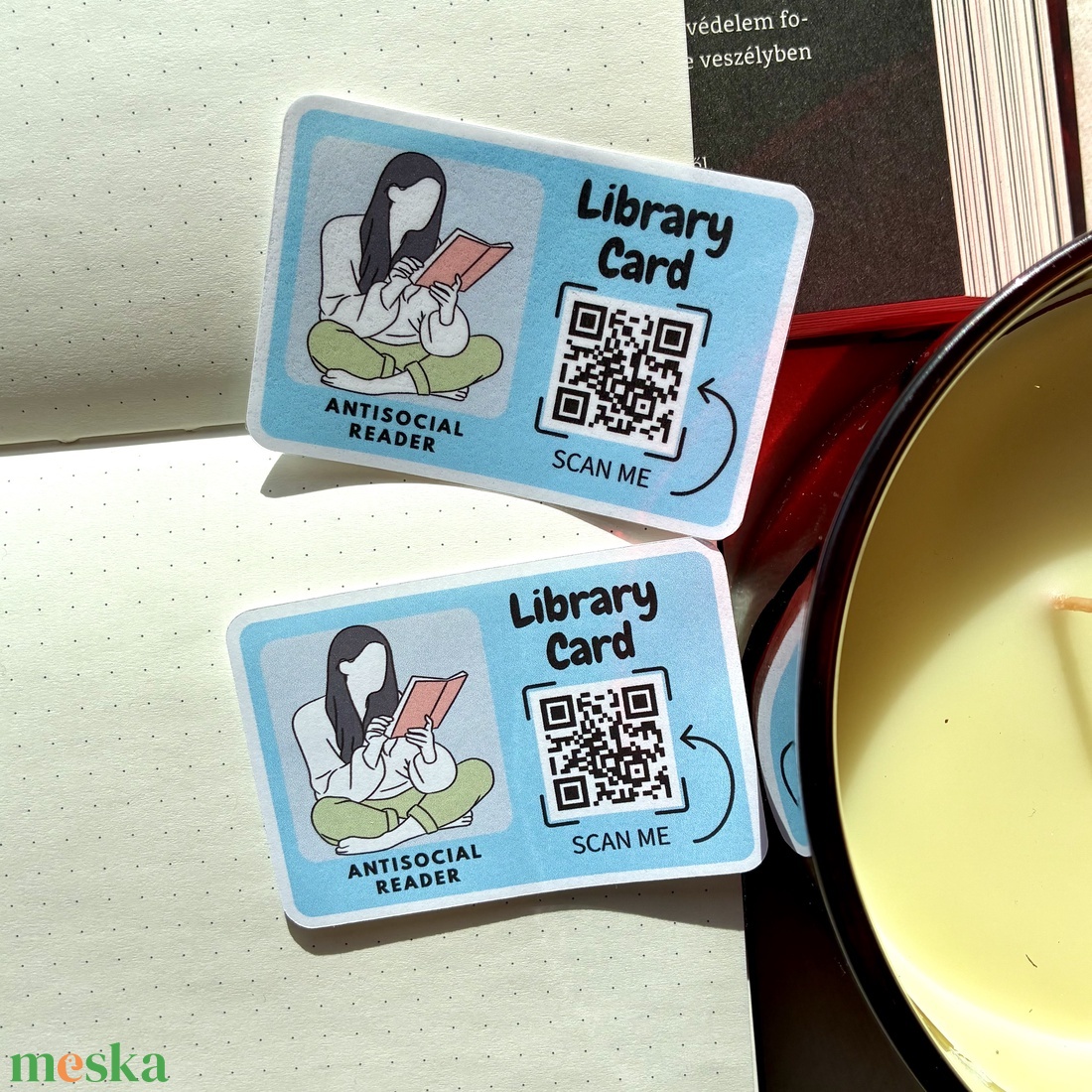 Matrica Library card - otthon & életmód - papír, írószer - matrica, matrica csomag - Meska.hu Matrica Library card - otthon & életmód - papír, írószer - matrica, matrica csomag - Meska.hu