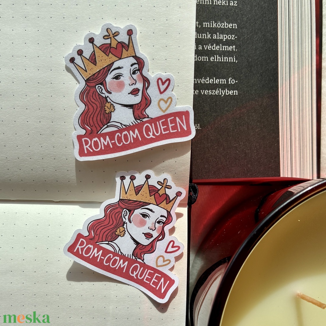 Matrica � Romcom queen - otthon & életmód - papír, írószer - matrica, matrica csomag - Meska.hu