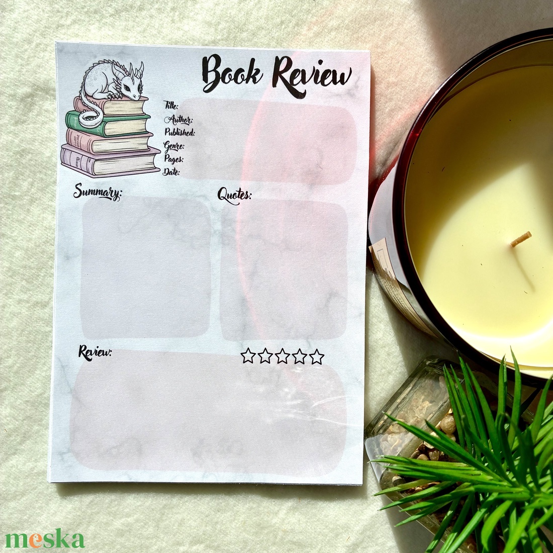 Sárkányos Book Review - otthon & életmód - papír, írószer - jegyzetfüzet & napló - Meska.hu Sárkányos Book Review - otthon & életmód - papír, írószer - jegyzetfüzet & napló - Meska.hu