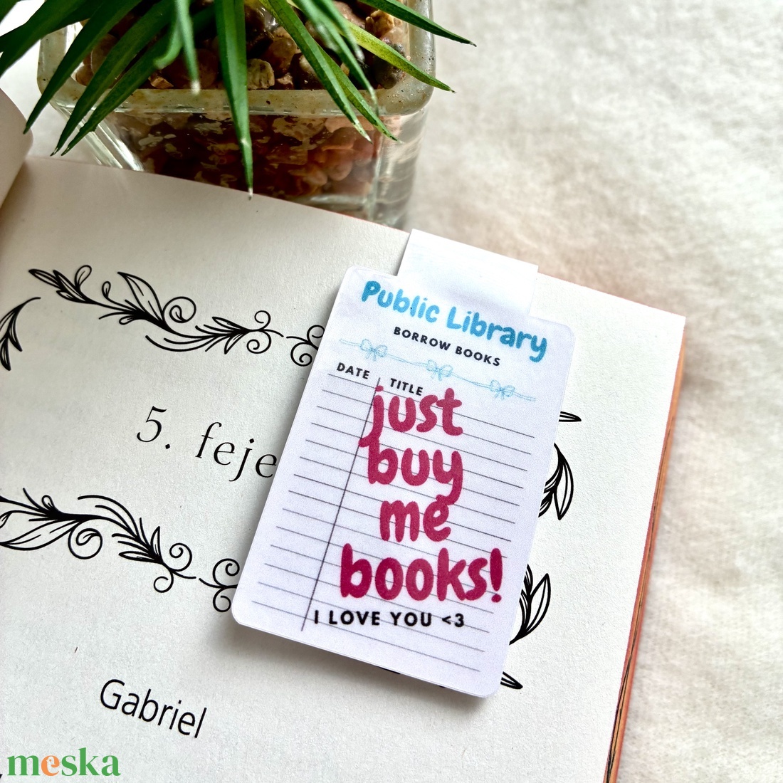 Mágneses könyvjelző � Library - könyv & zene - könyvjelző - Meska.hu