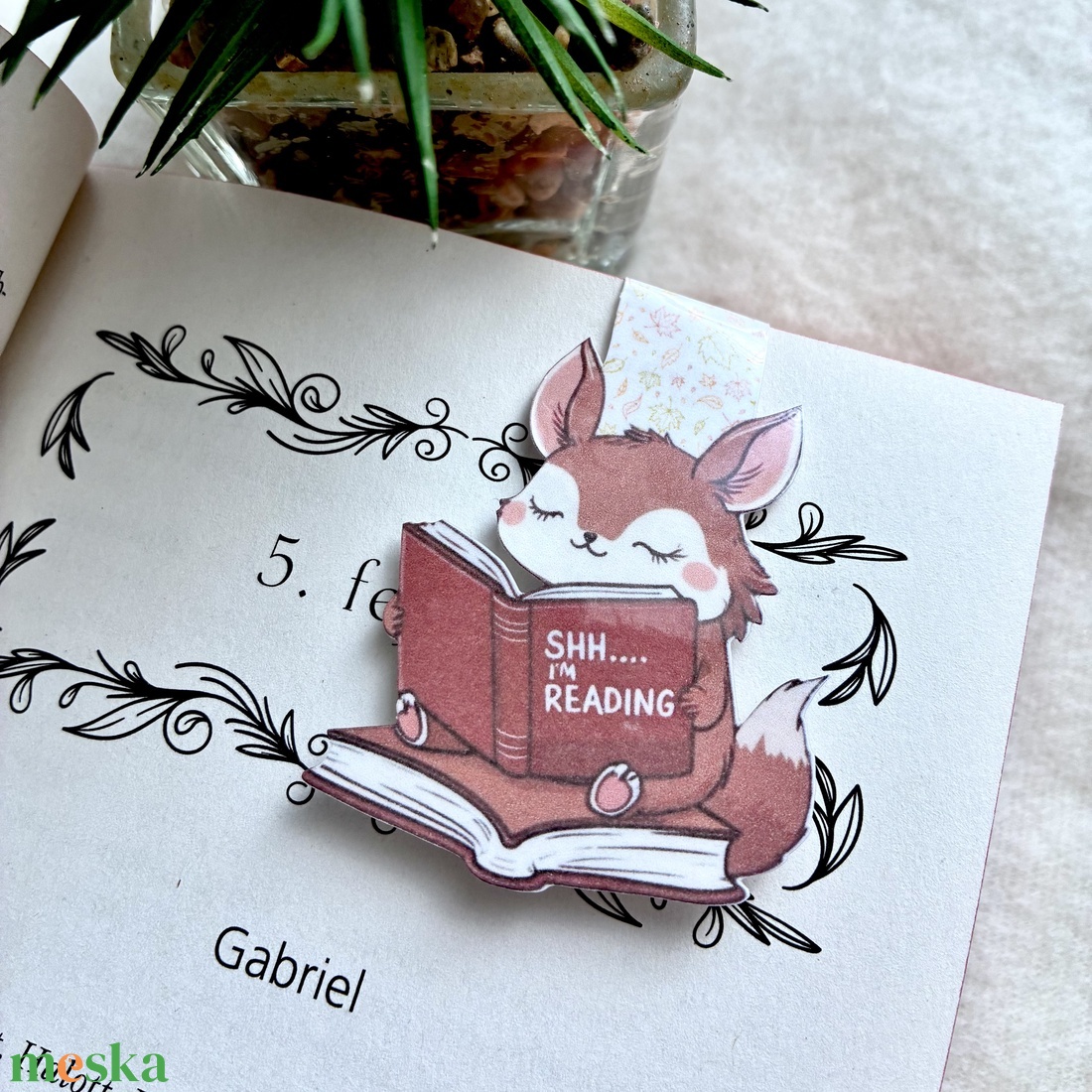 Mágneses könyvjelző Reading Fox - könyv & zene - könyvjelző - Meska.hu Mágneses könyvjelző Reading Fox - könyv & zene - könyvjelző - Meska.hu