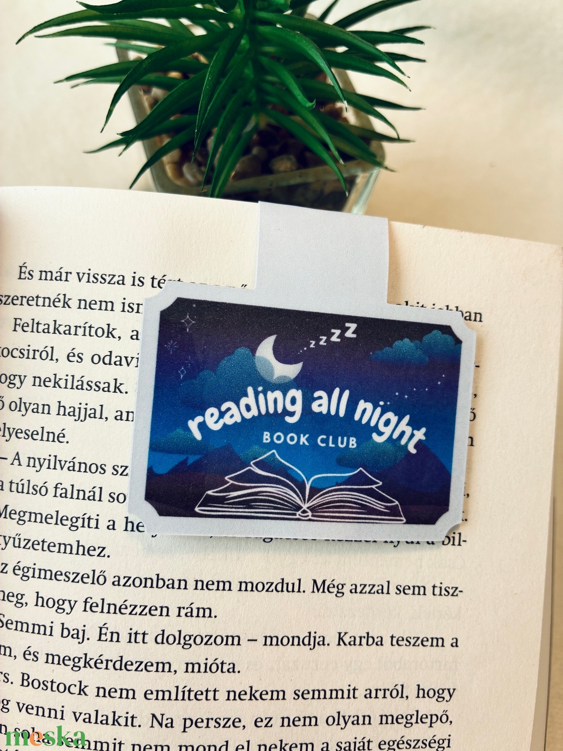 Mágneses könyvjelző � Reading all night - könyv & zene - könyvjelző - Meska.hu