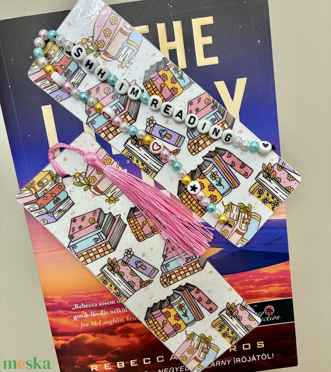 Könyvjelző � Könyvhalmok - könyv & zene - könyvjelző - Meska.hu