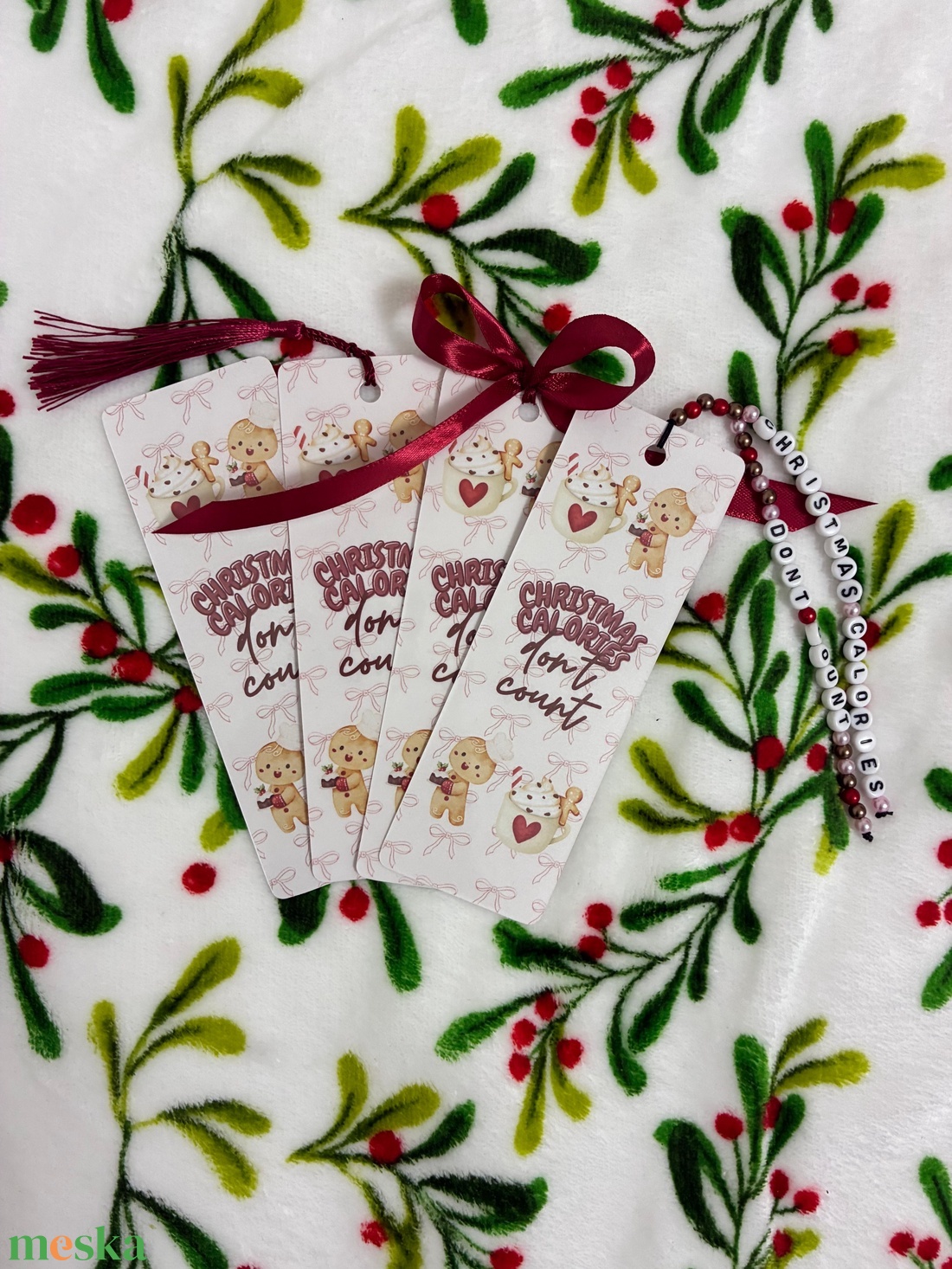 Könyvjelző � Christmas calories - könyv & zene - könyvjelző - Meska.hu