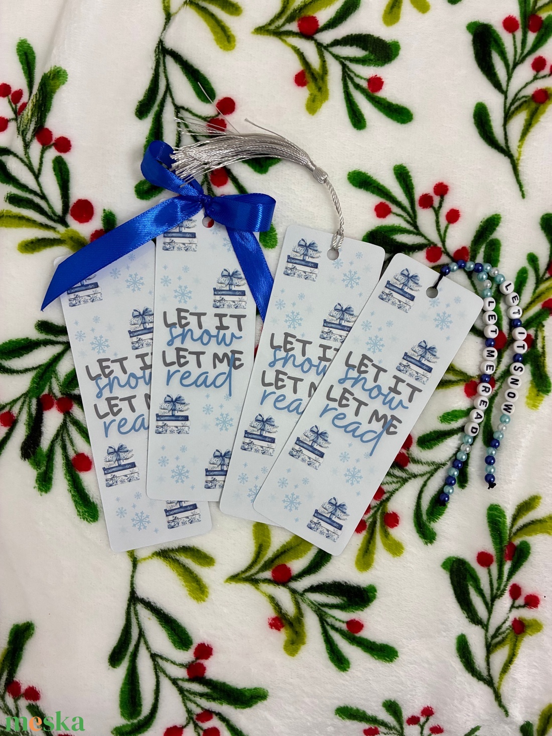 Könyvjelző � Let it snow - könyv & zene - könyvjelző - Meska.hu
