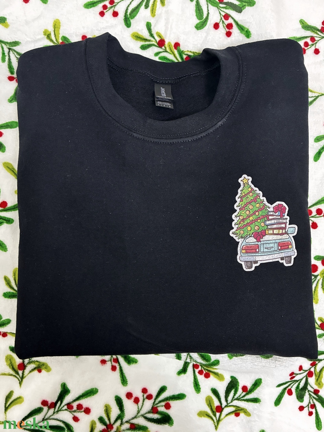 Karácsonyi autó  Póló, pulóver - ruha & divat - férfi ruha - póló - Meska.hu