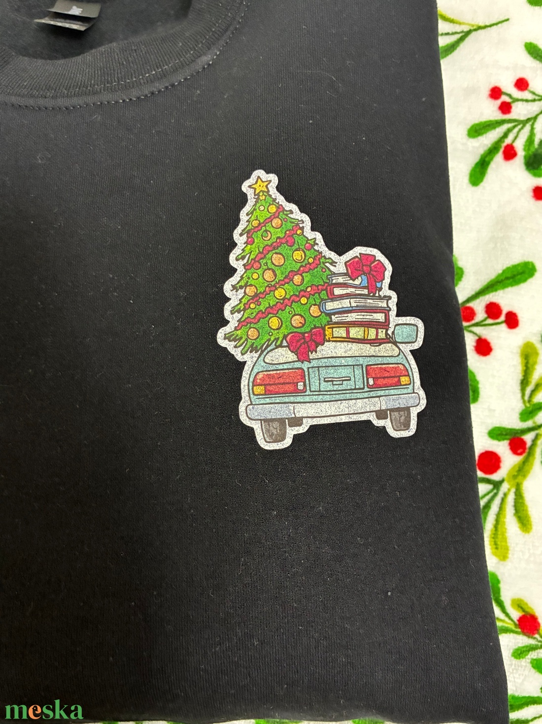 Karácsonyi autó  Póló, pulóver - ruha & divat - férfi ruha - póló - Meska.hu