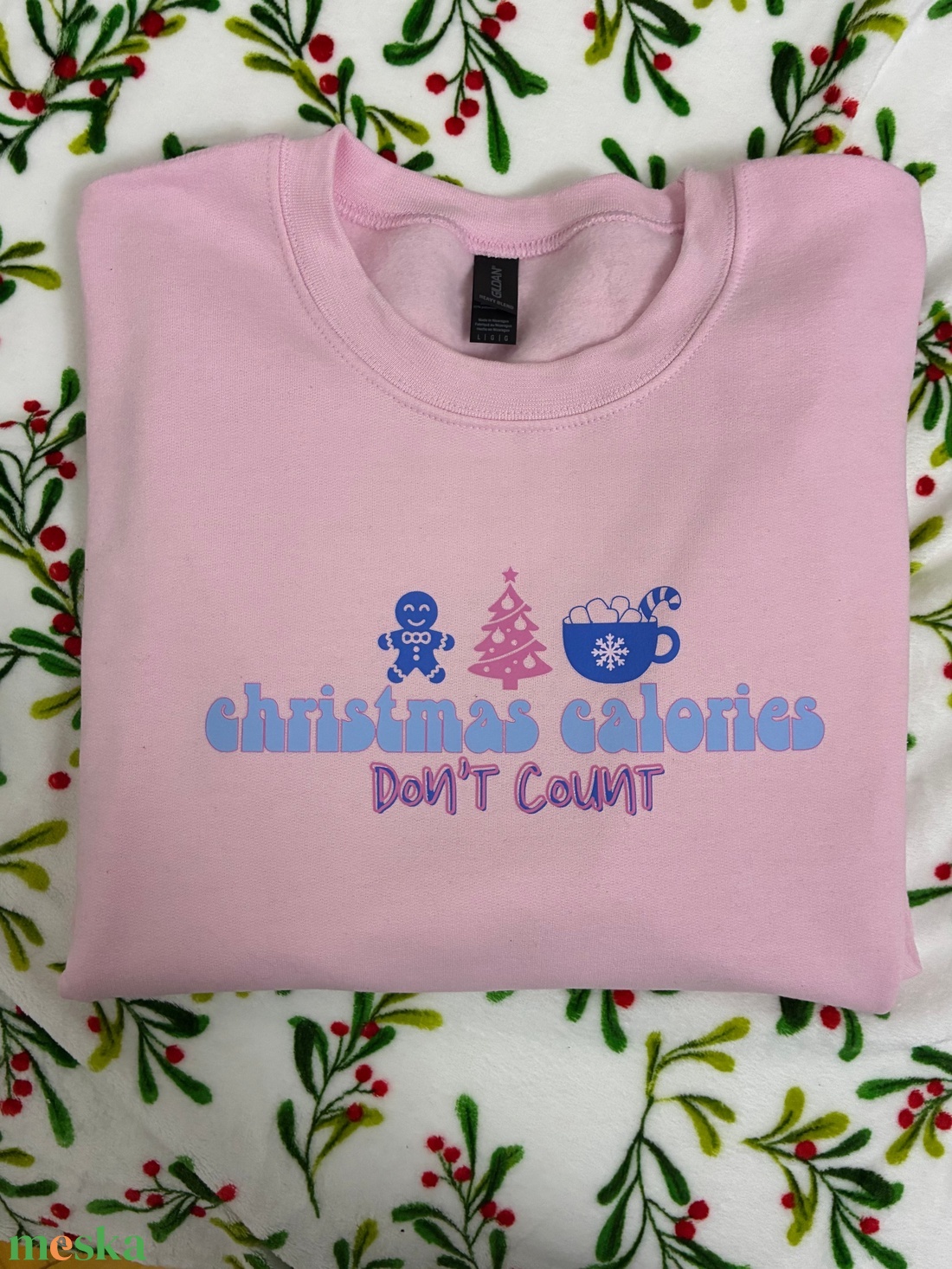 Christmas calories don't count  Póló, pulóver - ruha & divat - férfi ruha - póló - Meska.hu