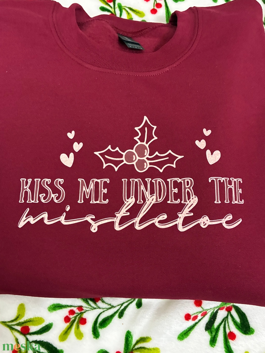 Kiss me under the mistletoe  Póló, pulóver - ruha & divat - férfi ruha - póló - Meska.hu