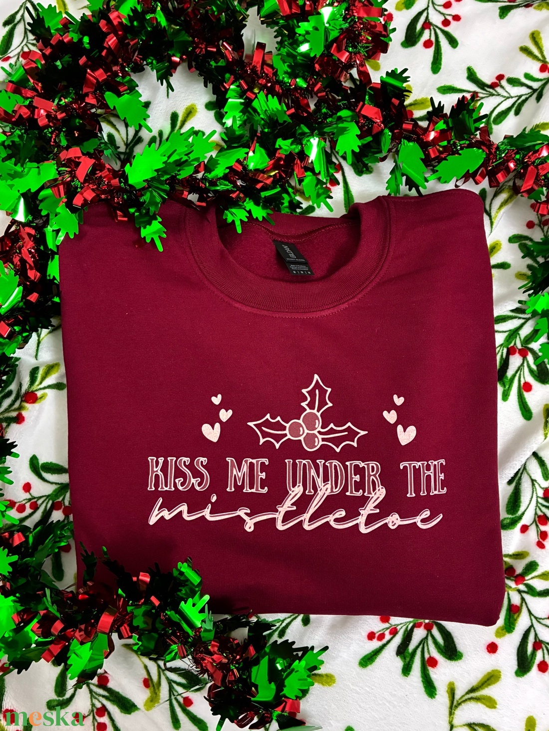 Kiss me under the mistletoe  Póló, pulóver - ruha & divat - férfi ruha - póló - Meska.hu