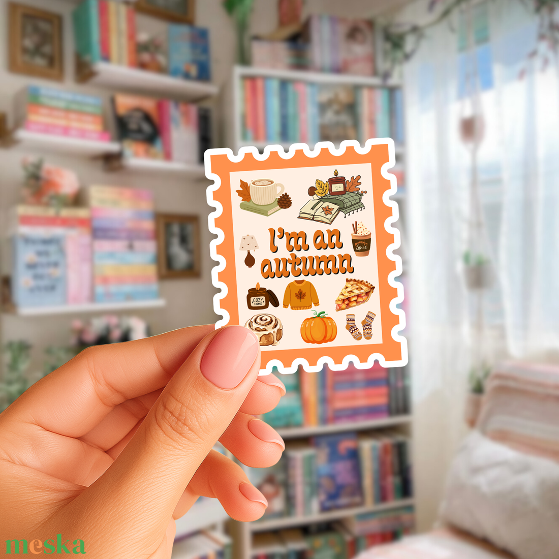 I'm an autumn � ősz bélyeg matrica (3 db-os szett) - otthon & életmód - papír, írószer - matrica, matrica csomag - Meska.hu