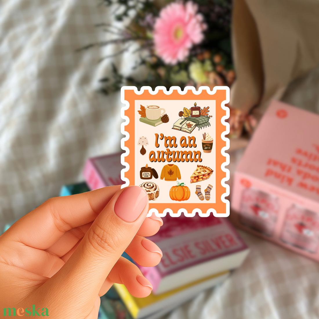 I'm an autumn � ősz bélyeg matrica (3 db-os szett) - otthon & életmód - papír, írószer - matrica, matrica csomag - Meska.hu