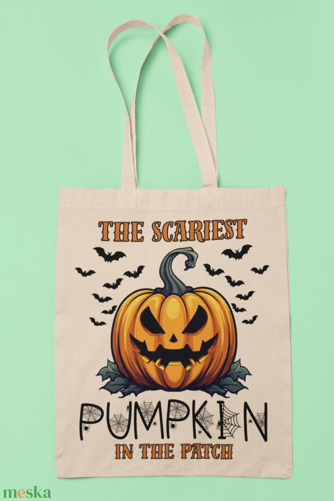 The scariest pumpkin in the patch vászontáska - táska & tok - bevásárlás & shopper táska - shopper, textiltáska, szatyor - Meska.hu
