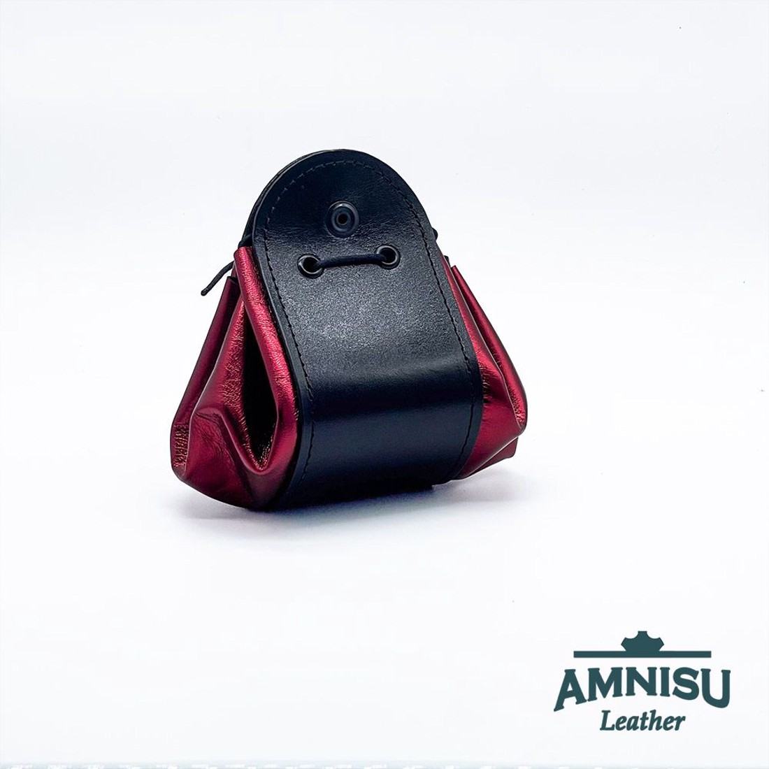 Fekete - metál bordó bőr 2in1 szütyő és kockatálca M8031-5006 - játék & sport - szerepjáték - Meska.hu