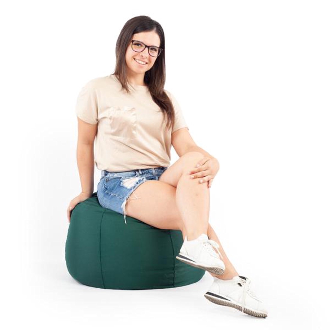 Zöld Kültéri Babzsák Puff -  - Meska.hu