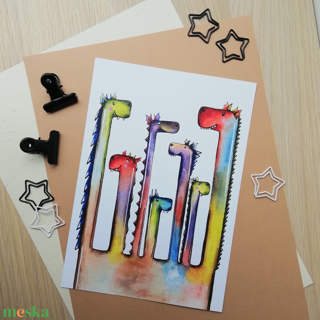 Hétfejű sárkány print - otthon & életmód - dekoráció - kép & falikép - kép & falikép - Meska.hu Hétfejű sárkány print - otthon & életmód - dekoráció - kép & falikép - kép & falikép - Meska.hu