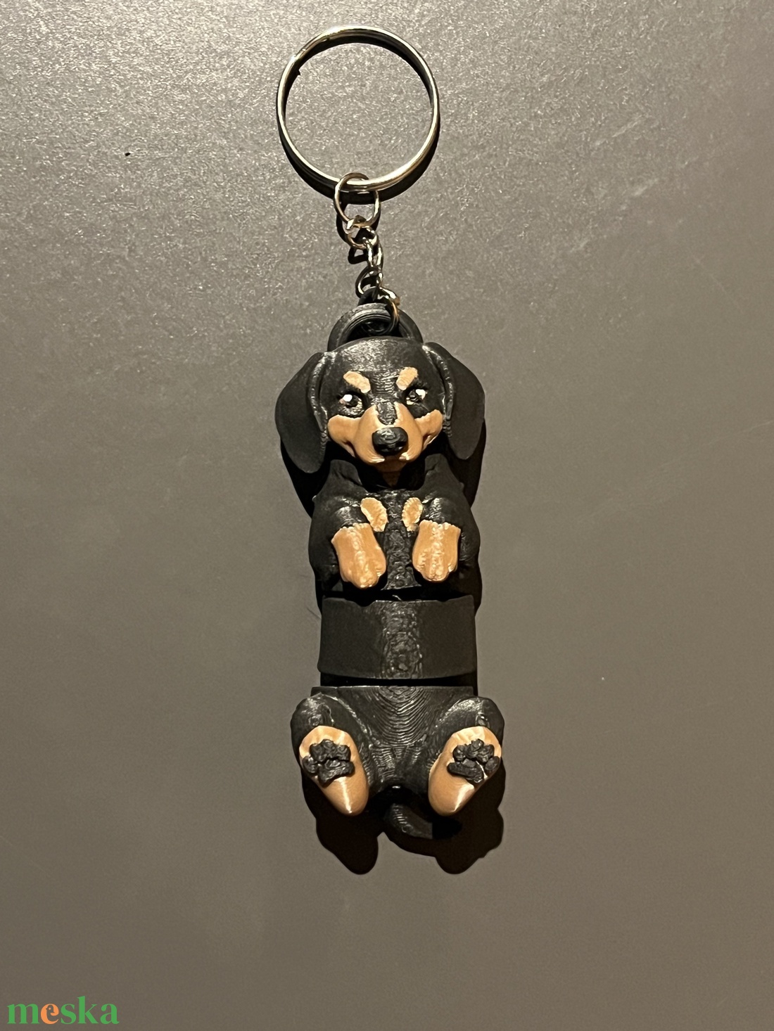Flexi Tacskó (Dachshund) kulcstartó  - táska & tok - kulcstartó & táskadísz - kulcstartó - Meska.hu