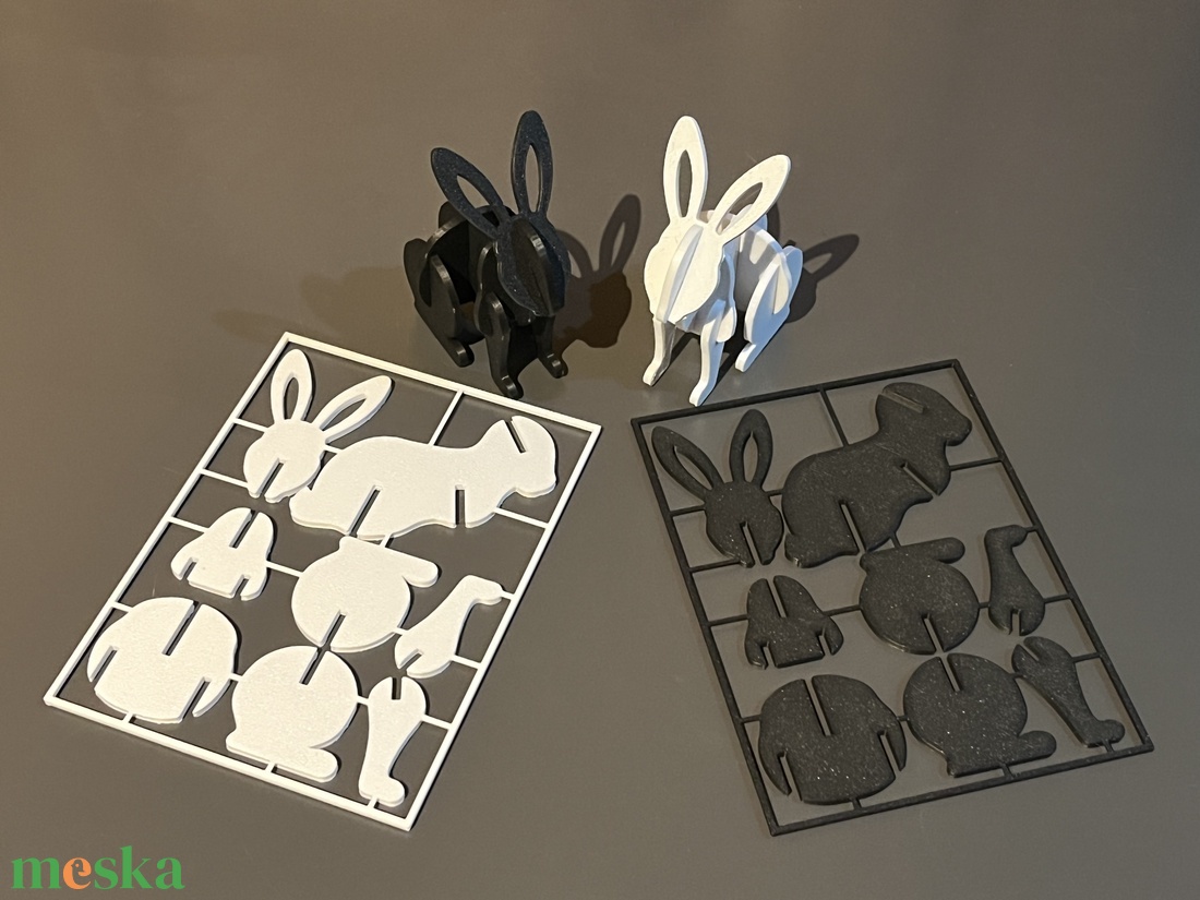 Összeilleszthető nyuszi figura (gyereknek) - játék & sport - plüssállat & játékfigura - nyuszi - Meska.hu