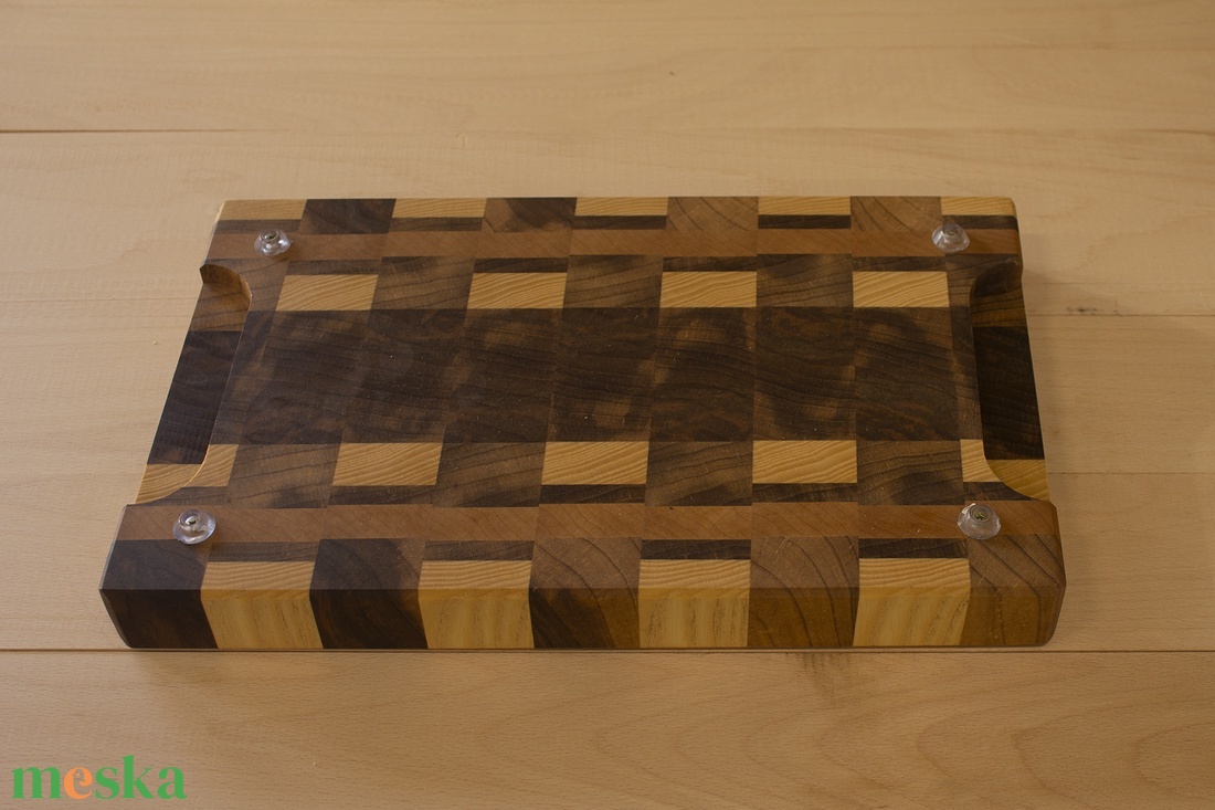 Mozaik dió bükk akác vágódeszka, húsvéti ajándék, konyha kellék - otthon & életmód - konyhafelszerelés, tálalás - sütés, főzés - vágódeszka - Meska.hu