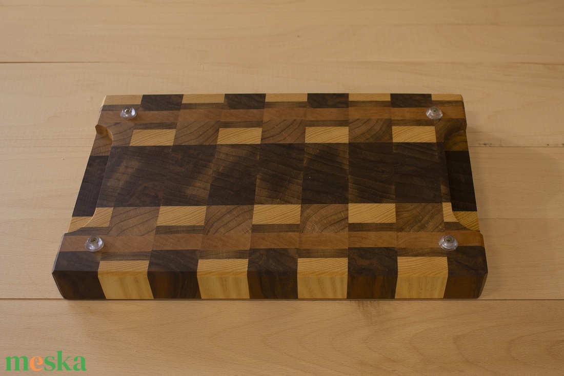 Mozaik dió bükk akác vágódeszka, húsvéti ajándék, konyha kellék - otthon & életmód - konyhafelszerelés, tálalás - sütés, főzés - vágódeszka - Meska.hu