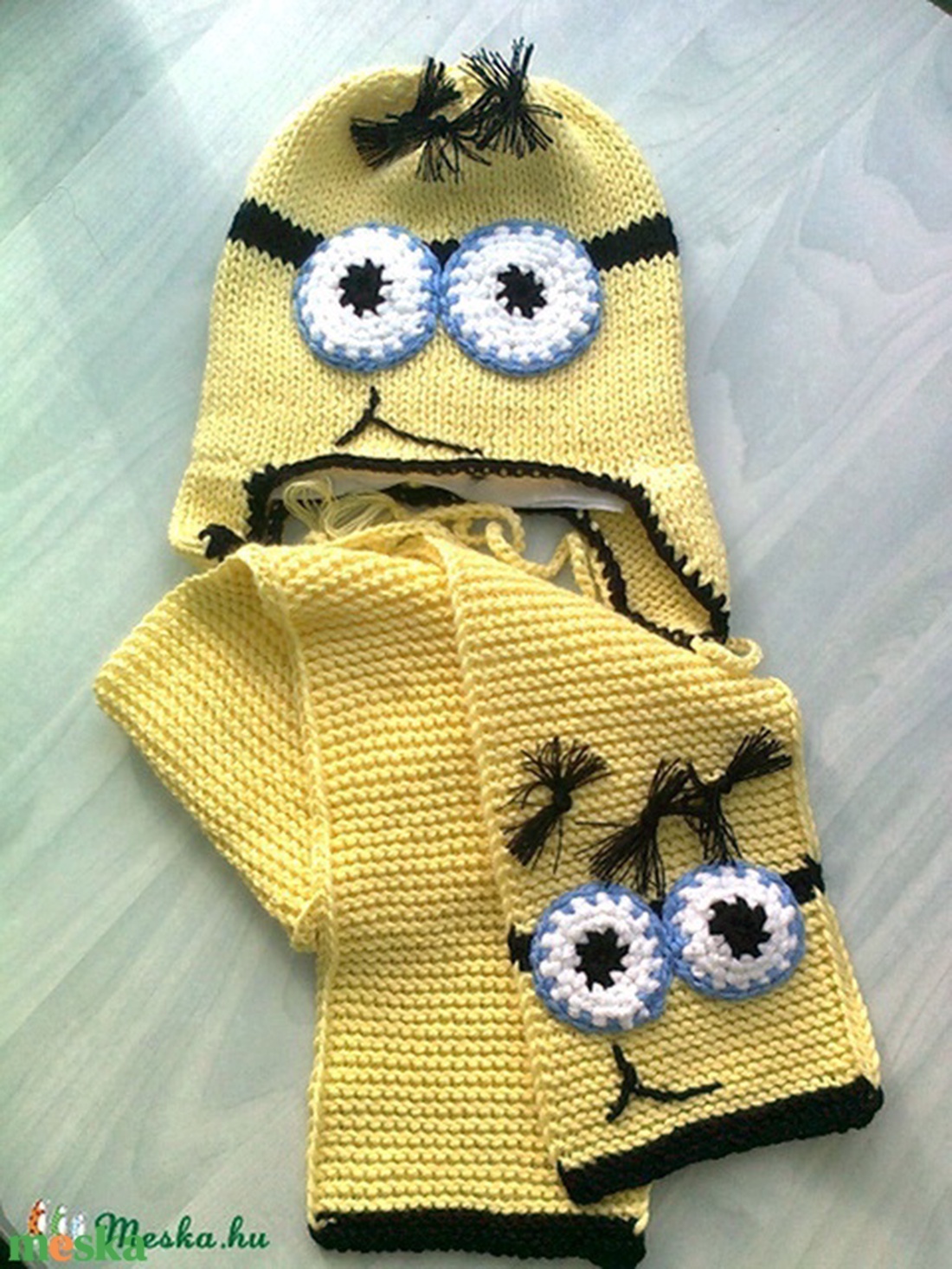 Gru szett minion  - baba - mama - babaruházat - babasapka - Meska.hu