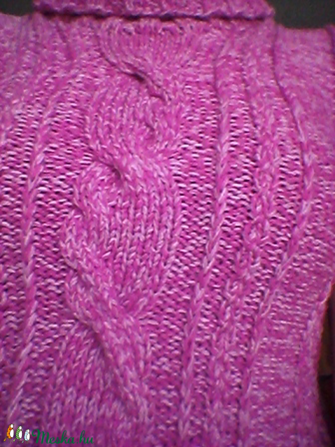 Kézzel kötött ruha rózsaszín -  - Meska.hu