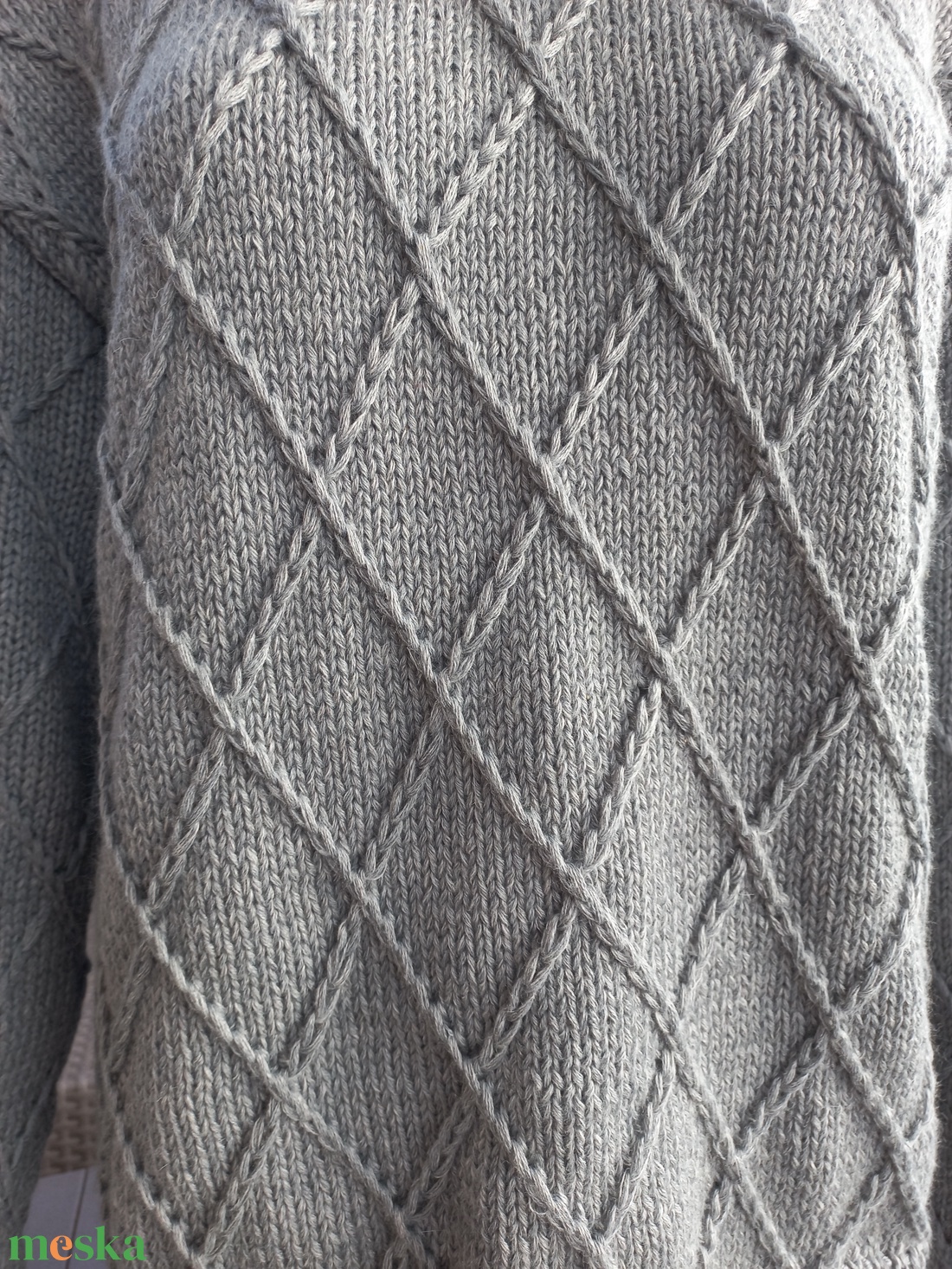 Kézzel kötött férfi gyapjú pulóver  - ruha & divat - férfi ruha - férfi pulóver - Meska.hu