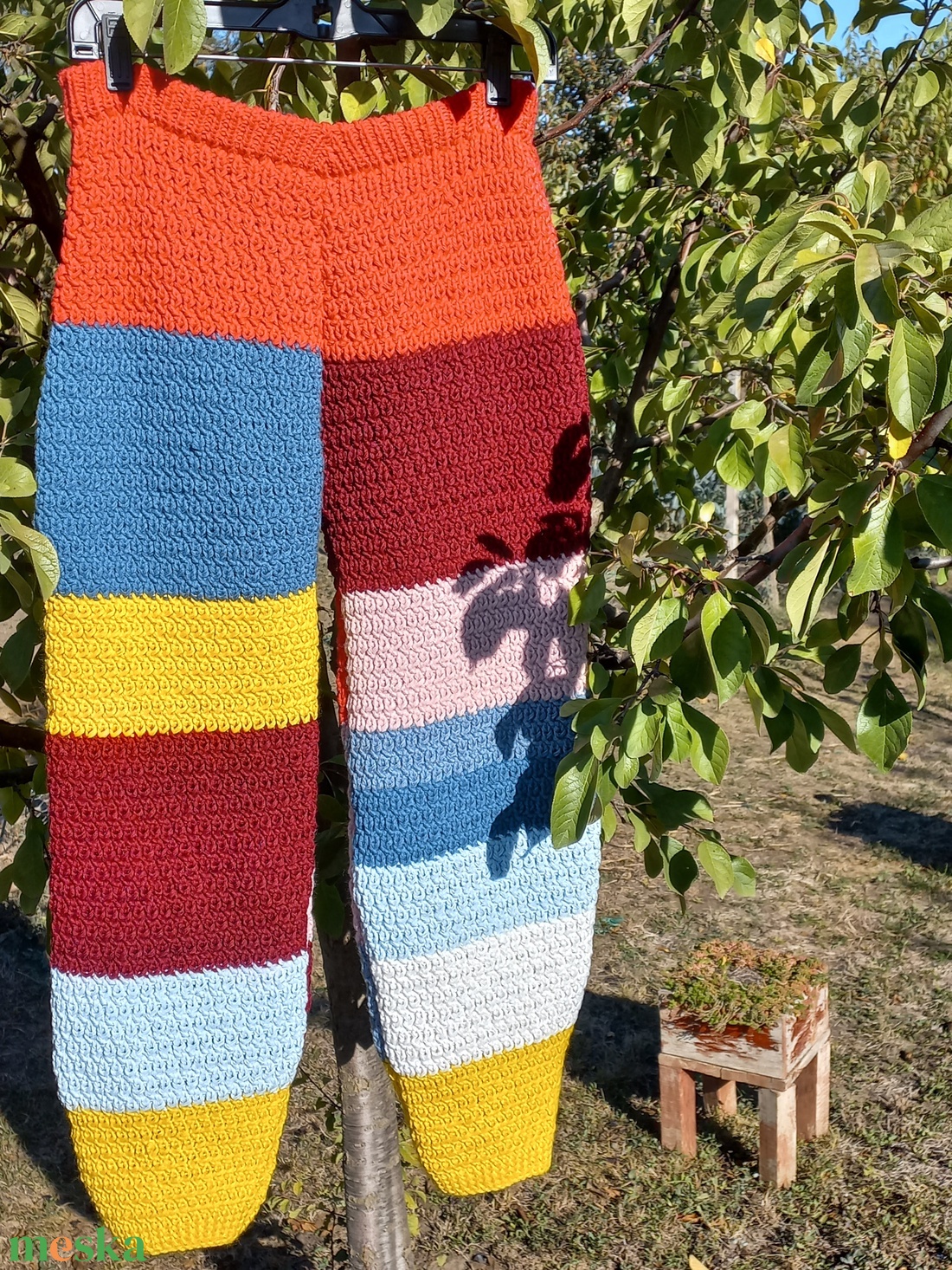 Kezi kötéssel készült nadrág - ruha & divat - női ruha - nadrág - Meska.hu
