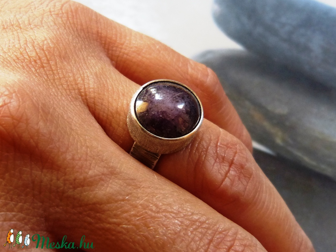 Csillagrubin ezüst gyűrű 3 -  - Meska.hu