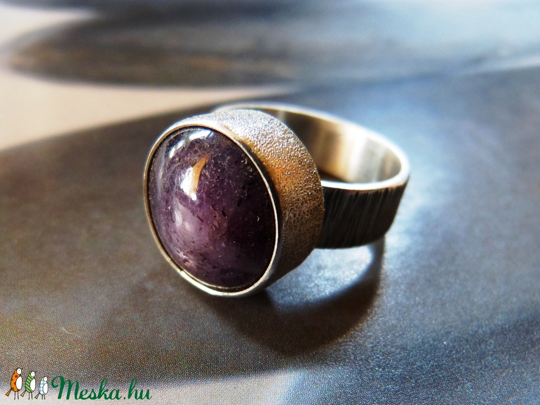 Csillagrubin ezüst gyűrű 3 -  - Meska.hu