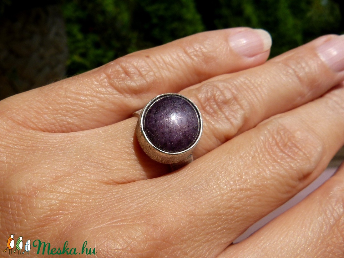 Csillagrubin ezüst gyűrű 3 -  - Meska.hu