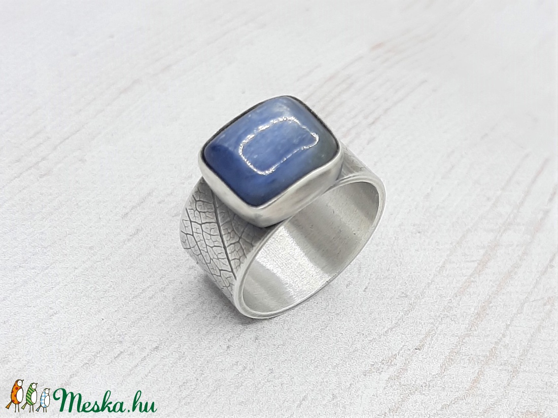 Kianit ezüst gyűrű  - ékszer - gyűrű - statement gyűrű - Meska.hu
