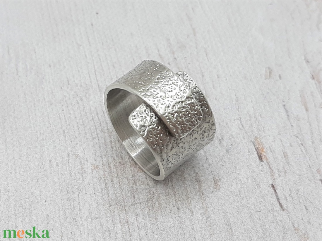Rusztikus ezüst gyűrű  - ékszer - gyűrű - statement gyűrű - Meska.hu