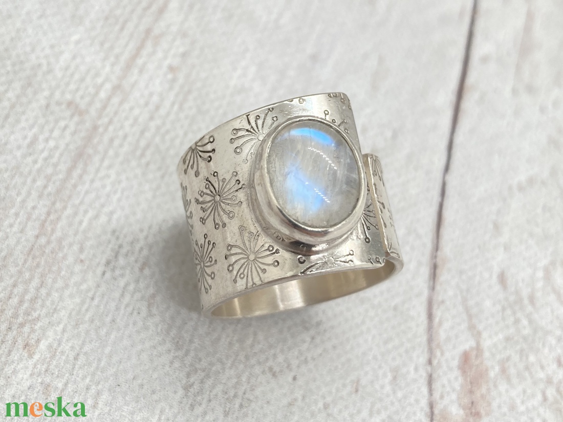 Holdkő ezüst gyűrű  - ékszer - gyűrű - szoliter gyűrű - Meska.hu