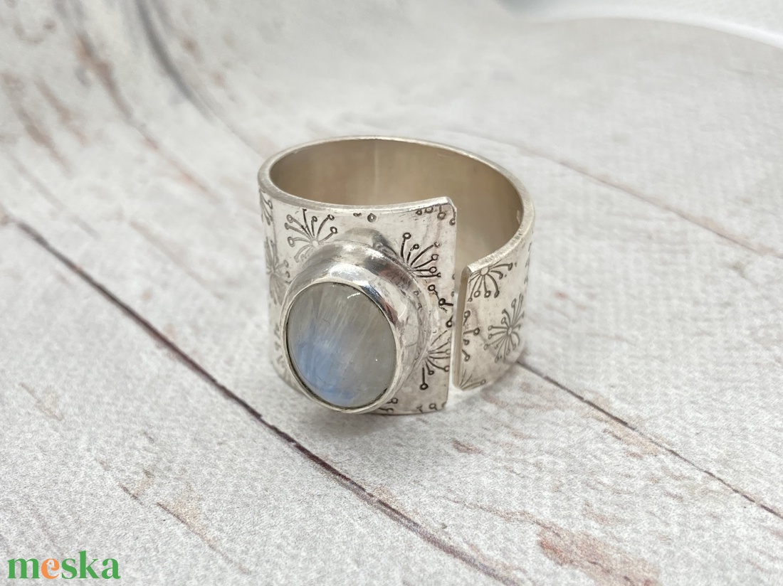 Holdkő ezüst gyűrű  - ékszer - gyűrű - szoliter gyűrű - Meska.hu